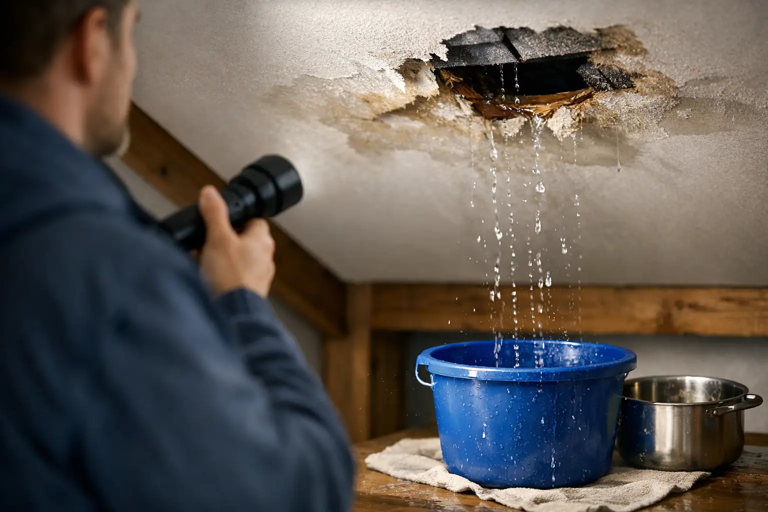 Infiltrazioni acqua dal tetto: cosa fare